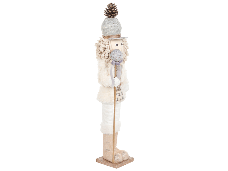  Lot de 2 figurines alaniemi 5279 cm casse-noisette beige  - Conforama E