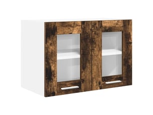 Armoire suspendue moderne 60 x 31 x 40 cm grand espace de stockage intérieur style contemporain en bois d'ingénierie chêne fumé 02_0053265