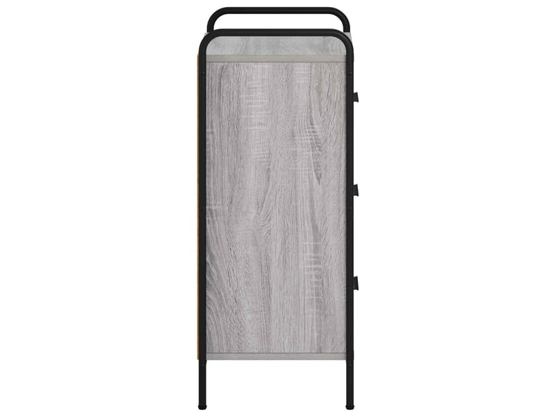Buffet salon, buffet de rangement sonoma gris 97x33x81 cm bois d'ingénierie shl86462 - Conforama E