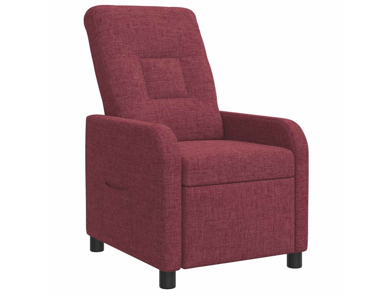  Vidaxl fauteuil inclinable bordeaux tissu  - Conforama A