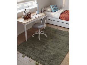 Tapis enfant kodinhi vert foncé 140 x 200 cm coton