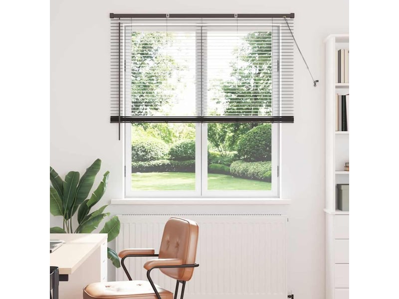 Store vénitien, store de fenêtre noir 175 x 135 cm 25 mm aluminium cf48121 - Conforama B