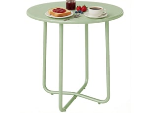 Table basse rond(e) coloris vert <strong>OKMYHOME</strong> <strong></strong> - 48 cmx48 cm