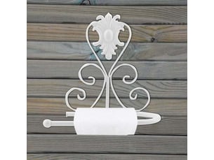 Toilet papier support mural vintage papier hygiénique rouleau porte serviette cintre salle de bain porte-rouleau (white)