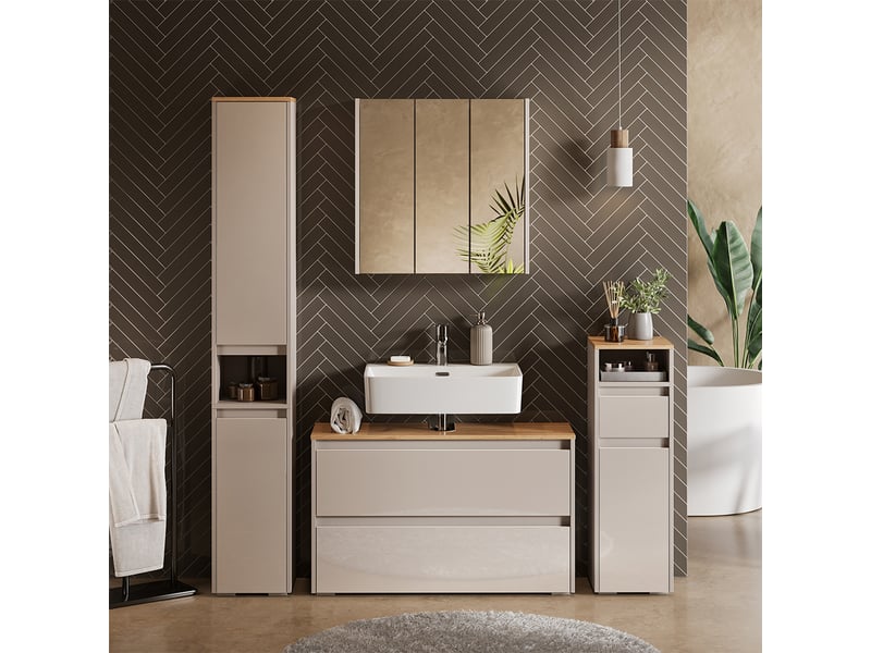  Vicco meubles bain, cachemirechêne artisan, 4 pièces  - Conforama C