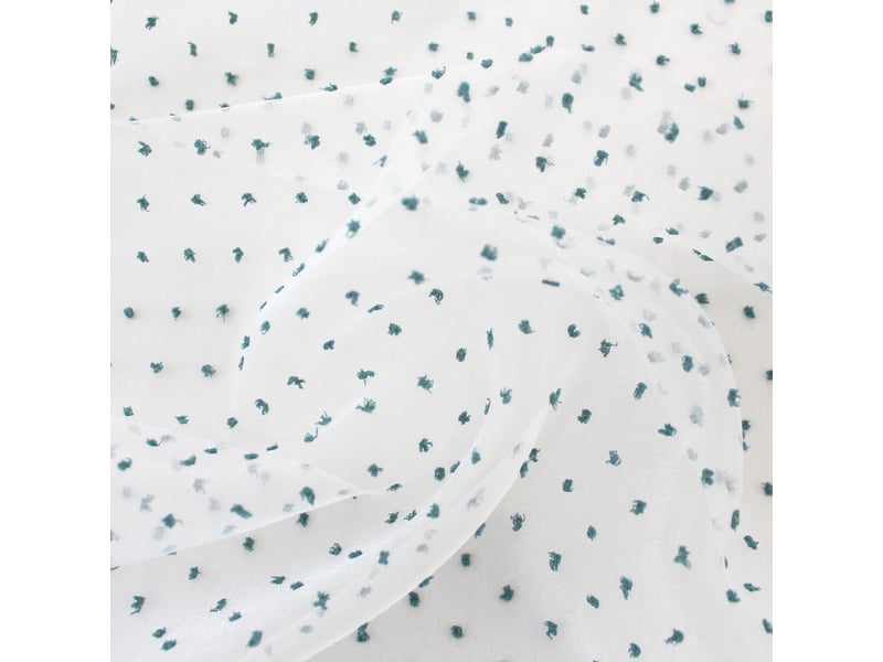  Voilages fenêtres, à œillets, blanc et vert jade, 140x240cm, lot de 2, plumetis, collection lolita, cmadeco - blanc LOT2-H70807BCVTJV140240 - Conforama D