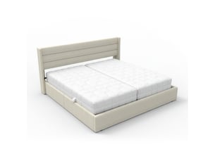 Lit 2 places 200x200 cm HOME DELUXE   coloris beige