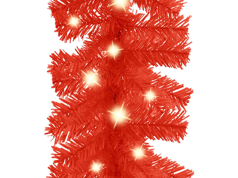  Guirlande de noël avec lumières led 20 m rouge  - Conforama C