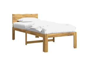 Lit simple 100x200 cm coloris blanc