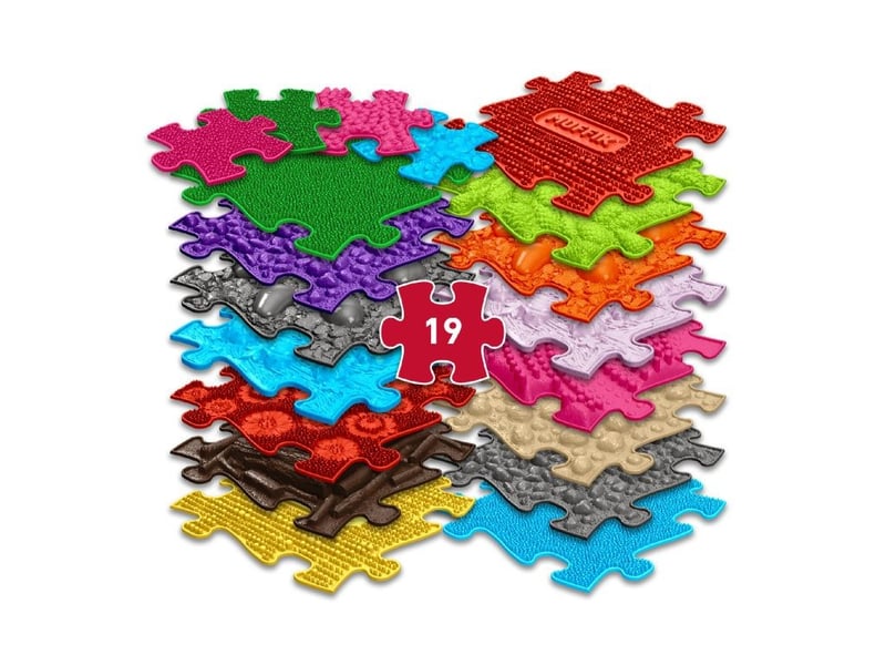  Tapis sensoriel muffik ensemble xxl - 19 pièces MFK-025-01 - Conforama A