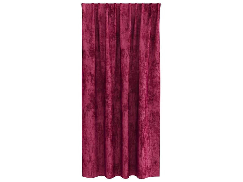 Lot de 2 rideaux en velours, rideaux de fenêtre rouge bordeaux 175 x 140 cm velours cf44243 - Conforama D