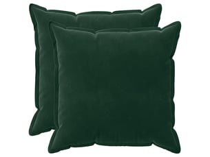 Lot de 2 coussins avec oreiller, coussins décoratifs houten vert foncé fløjl cf51112