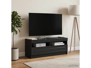 Meuble tv coloris noir 1 cm <strong></strong> <strong></strong>