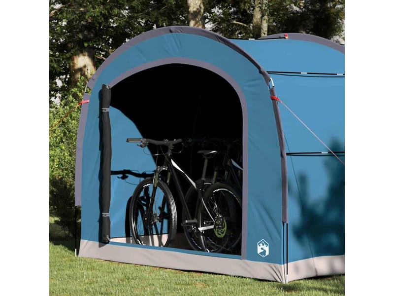 Tente de camping, tente bleu 268x240x191 cm polyester imperméable - Conforama C