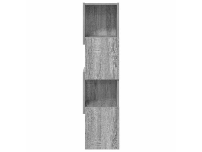  Meuble d'angle, meuble de rangement salon 25,5x25x102cm bois d'ingénierie gris sonoma  - Conforama E