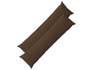 Lot de 2 coussins avec oreiller, coussins décoratifs heerlen marron tissu cf50260