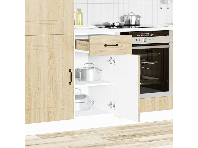  Meuble de rangement, armoire de cuisine kalmar chêne sonoma bois d'ingénierie shl863  - Conforama C