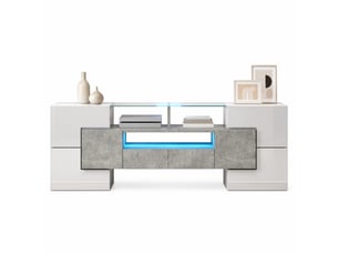 Meuble tv coloris bicolore 145 cm MEUBLIV  