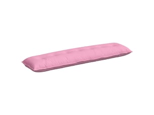 Coussin de dos, coussin de dossier rose 200 x 19 x 50 cm tissu cf54976