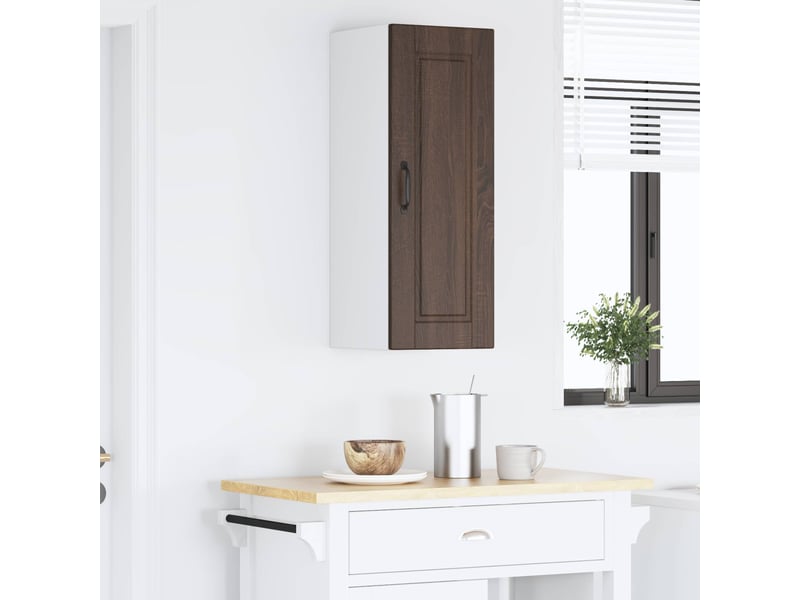  Meuble mural de cuisine, armoire de cuisine chêne brun 30x31x80cm bois d'ingénierie  - Conforama D