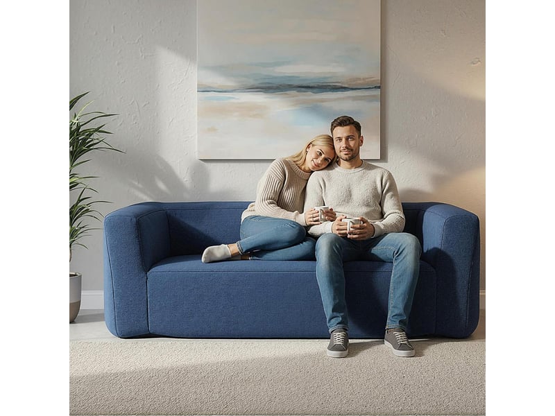 Canapé gonflable 2 places, fauteuil gonflable portable charge 300kg avec housse amovible, accoudoirs larges, canapé pour 2 personnes - Conforama B