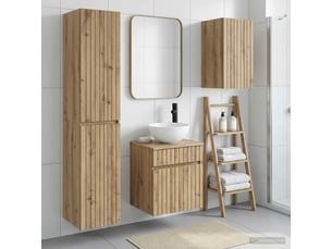 Ensemble de mobilier de salle de bain 3 pc chêne artisanal cf64307