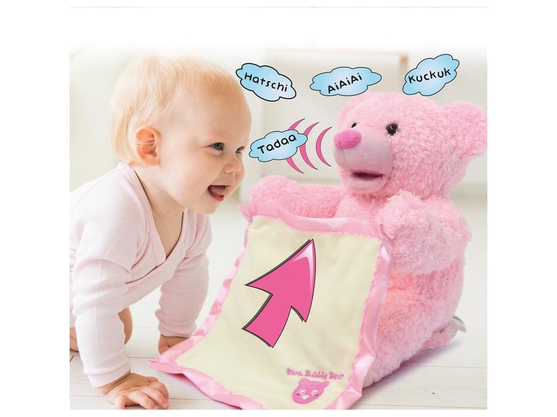  Peluche interactive mrs. Babble bear rose 460481 - Conforama C