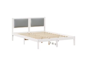 Lit 2 places 135x190 cm coloris gris