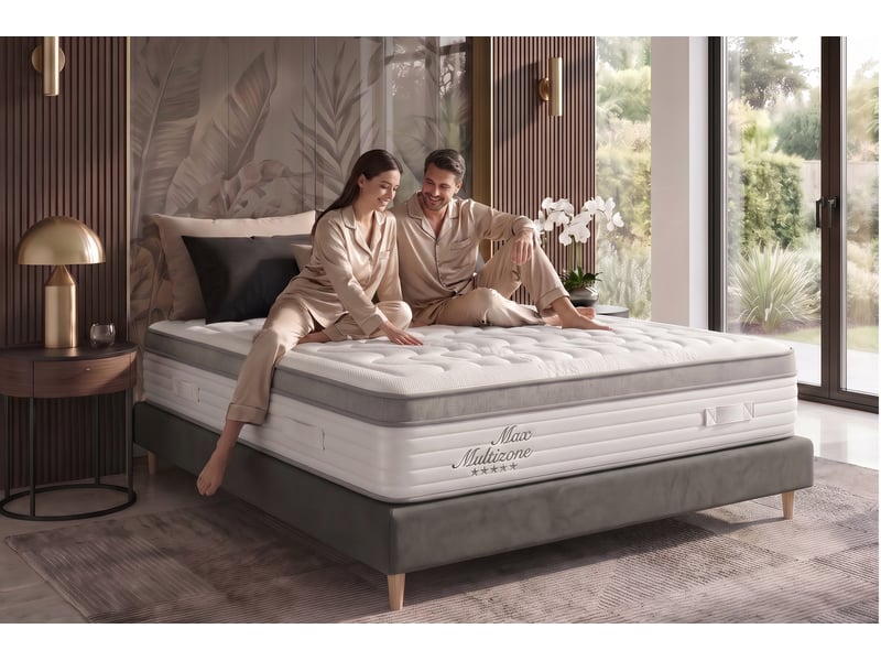 Matelas viscosoft grand max multizone - 120x200 cm - fermeté medium- moonia  - Conforama C