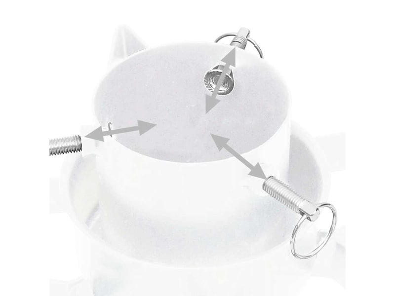  Support de sapin de noël blanc 47x47x13,5 cm  - Conforama E