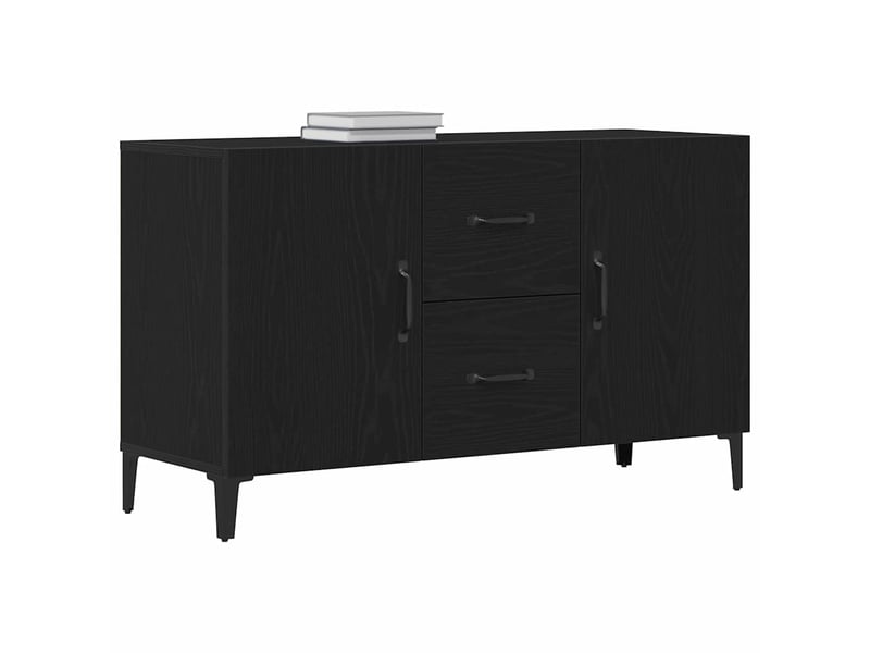  Buffet - bahut - meuble de rangement chêne noir 100 x 36 x 60 cm bois d'ingénierie  - Conforama C