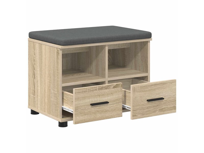  Banc d'entrée, banc interieur chêne sonoma 60x38x46 cm  - Conforama A