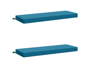 Lot de 2 coussins de banc, coussins d'assise soest 100 % polyester bleu clair cf57100