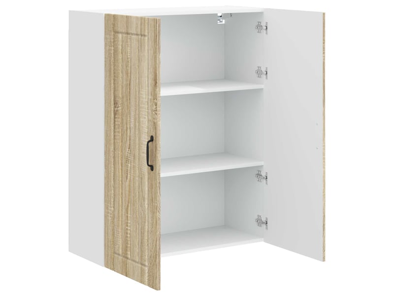  Meuble mural de cuisine, armoire de cuisine chêne sonoma 80x31x100cm shl2484  - Conforama E