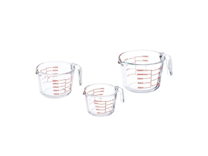  Pichet doseur en verre, lot de 3  - Conforama A