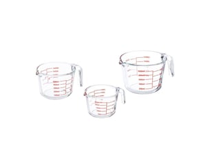 Pichet doseur en verre, lot de 3