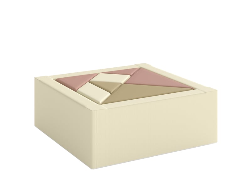  Parcours motricité bébé 9pcs avec piscine à balles, module en mousse souple avec housse en velours côtelé, multicolore  - Conforama A