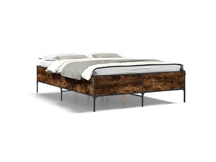 Lit 2 places 135x190 cm    coloris marron