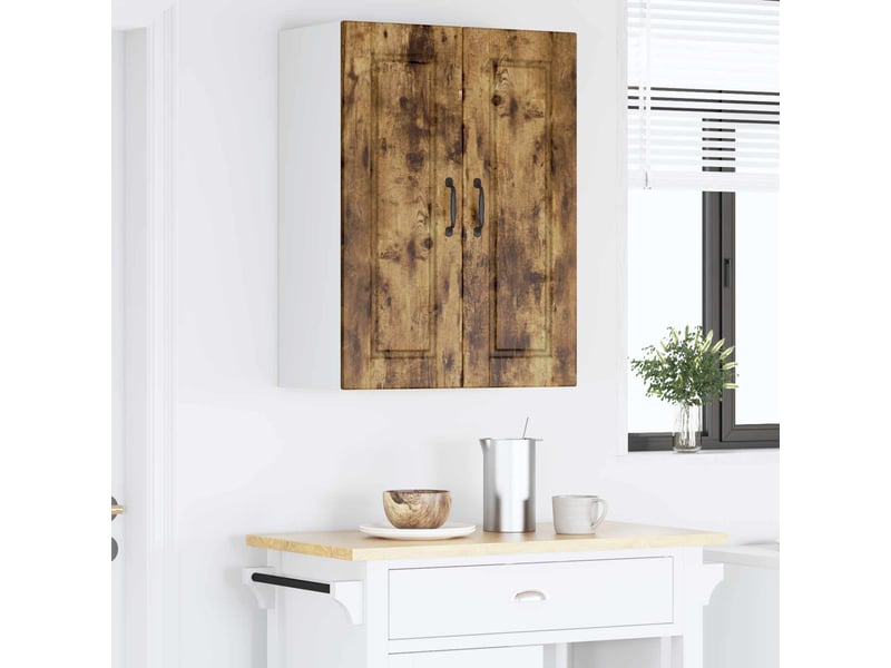  Meuble mural de cuisine, armoire de cuisine chêne fumé 60x31x80cm bois d'ingénierie  - Conforama D