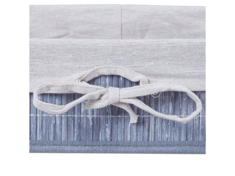  Lot de 3 paniers de rangement polyvalents salle de bain salon 12 x 32 x 23 cm en bambou naturel 13_0011470  - Conforama D