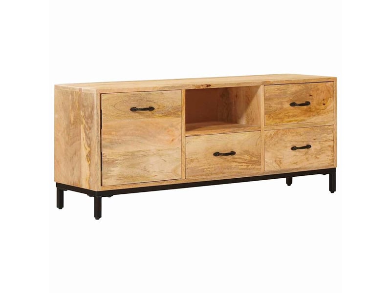  Supports de télévision avec tiroir marron 110x30x46 cm  - Conforama A