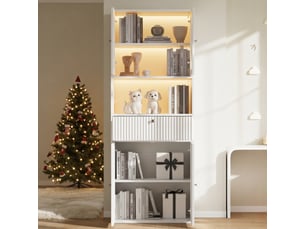 Vitrine coloris blanc HAUSS SPOLE - 70 cmx180 cm