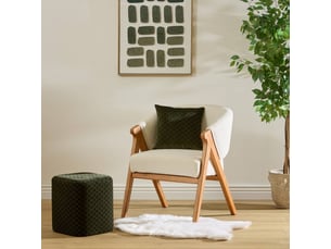 Pouf / repose pied <strong>ATMOSPHERA CRÉATEUR D'INTÉRIEUR</strong> <strong>SELIA</strong> vert