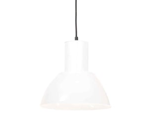 Lampe suspendue, suspension luminaire 25 w blanc rond 28,5 cm e27