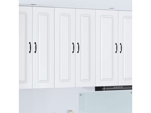Meuble mural de cuisine | armoire de cuisine blanc brillant shl6305