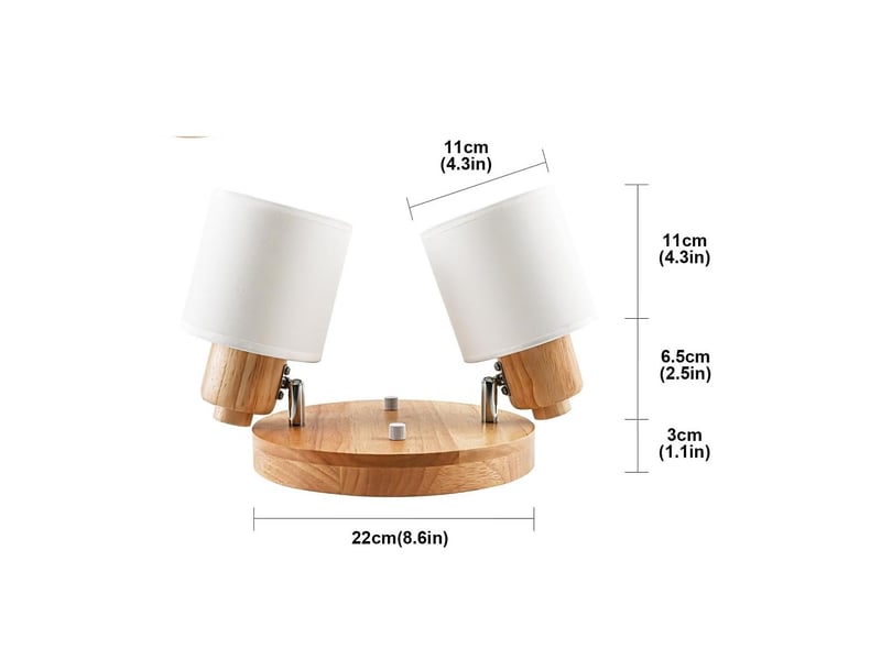  Plafonnier en bois 2 spots – spot de plafond orientable led, base e14  - Conforama A