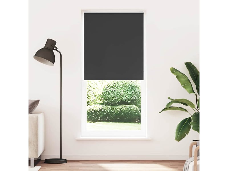 Store enrouleur occultant, store à rouleau 84,4 x 230 cm, largeur du tissu 80 cm, noir cf45483 - Conforama B