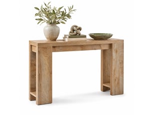 Console 0 tiroir(s)  coloris marron <strong>BEAUNIV</strong> <strong></strong> - longueur 160 cm - 160 cm