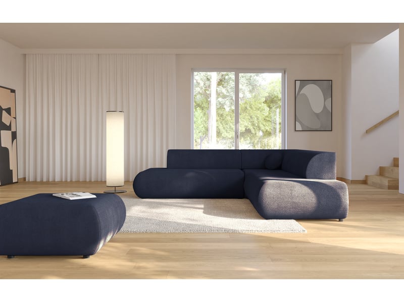  Selsey armone - canapé d'angle convertible - 265 cm - bleu marine Armone - Conforama C
