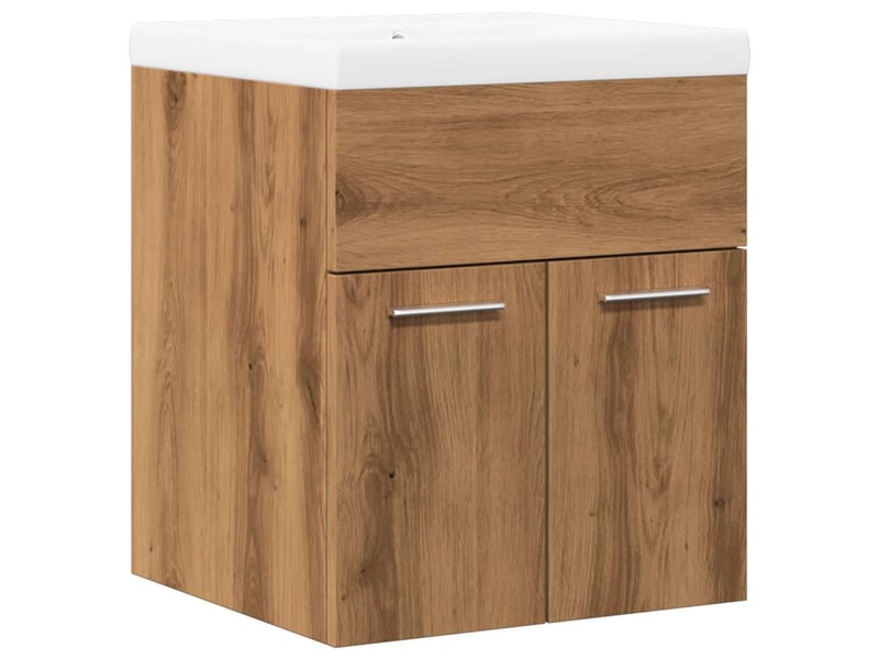  Ensemble de meubles salle de bain 2 pcs bois d'ingénierie cf63914  - Conforama A